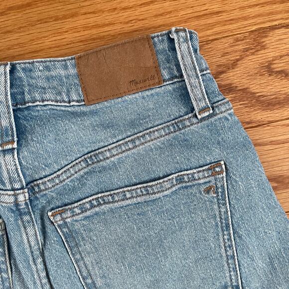 Madewell Curvy Perfect Vintage Jeans Womens 25 Blue Coney Wash Distressed Denim - Picture 5 of 11